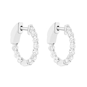 14Kt White Gold Diamond 1/2Ctw Earring