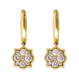 14Kt Yellow Gold Diamond 3/8Ctw Earring