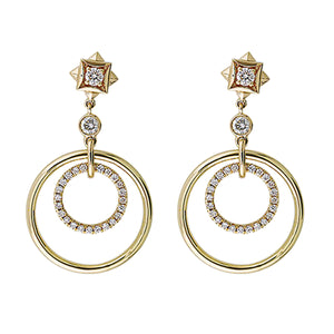 14Kt Yellow Gold Diamond 1/2Ctw Earring