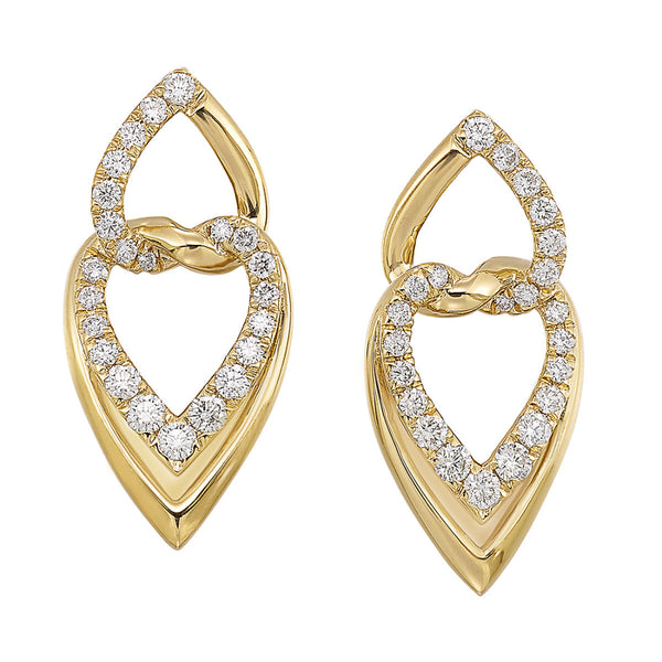 14Kt Yellow Gold Diamond 1/2Ctw Earring