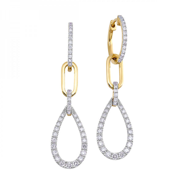 Gold Diamond Earrings