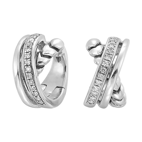 Criss-Cross Diamond Earrings