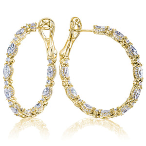 Tacori Diamond Hoop Earrings