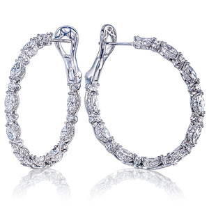 Tacori Diamond Hoop Earrings