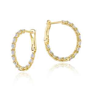 Tacori Diamond Hoop Earrings