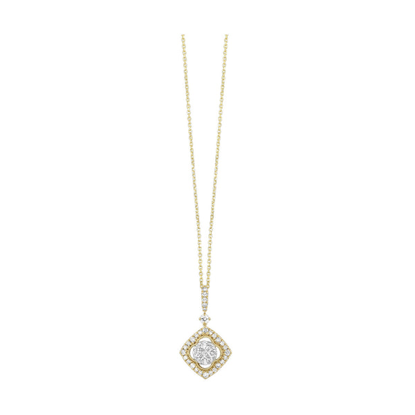 14k Yellow Gold Diamond Pendant (0.50CTW)