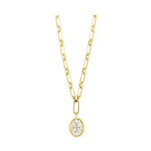 Load image into Gallery viewer, 14K White or Yellow Gold Bezel Set Diamond Pendant (0.50CTW)
