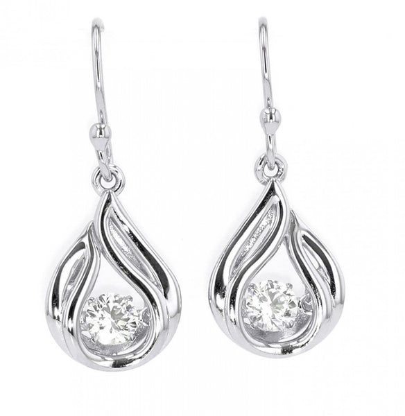 Sterling Silver Dangle Fashion Earrings