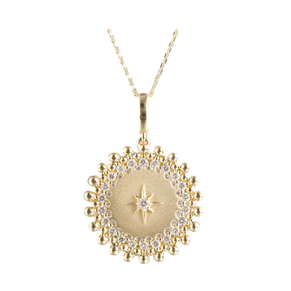 14k Yellow Gold Diamond Pendant (0.50CTW)