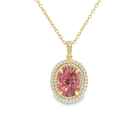 Pink Tourmaline Pendant