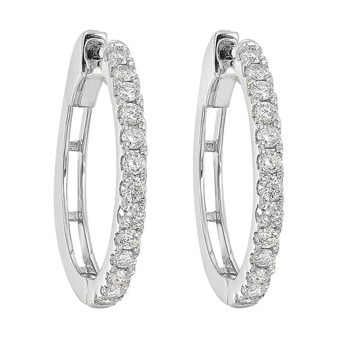 Diamond Hoops -Choose your Carat Weight