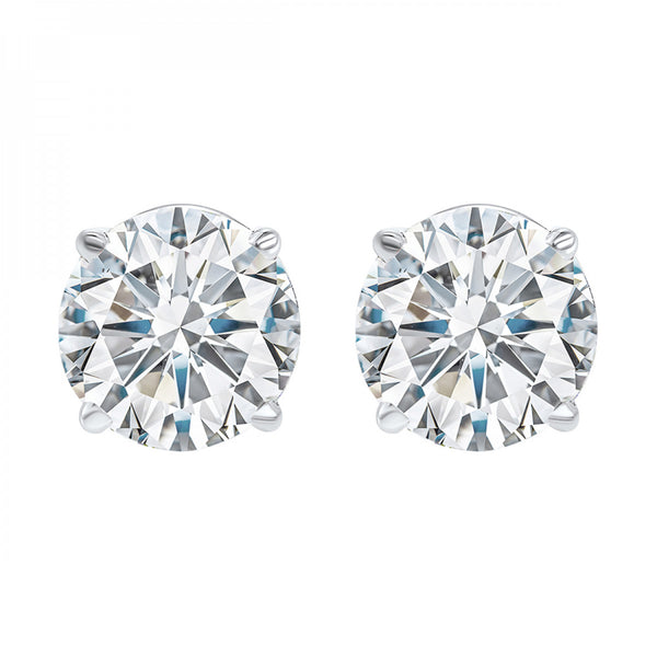 .33 CTW Diamond Studs Set in 14K White Gold- Added Value Collection