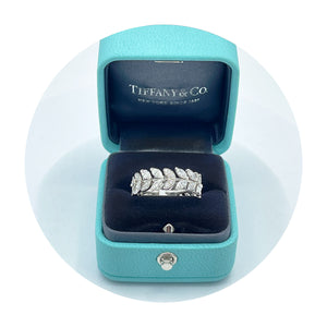 Estate Tiffany & Co. Platinum Diamond Victoria Collection Vine Ring (1.90CTW)