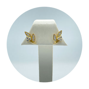 Estate 18K Yellow Gold Diamond Fashion Earrings (0.50CTW)