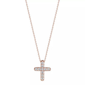 Verragio Medium Diamond Cross 18K White Gold (0.15CTW)