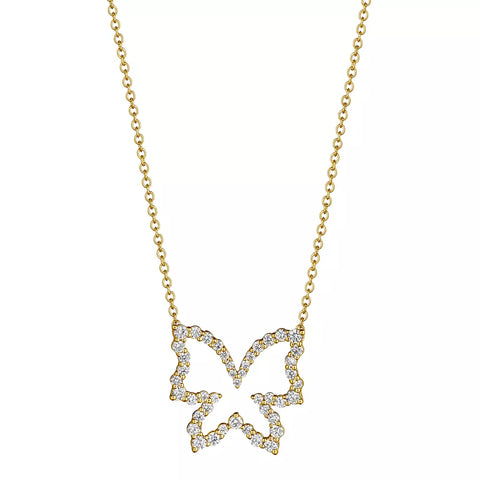 Verragio Veritage Diamond Butterfly Pendant 18K Gold (0.55CTW)