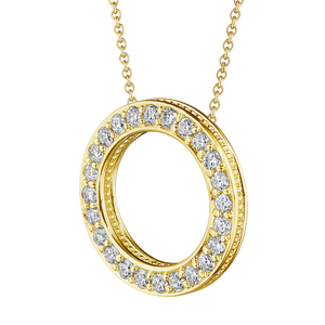 Verragio Veritage Diamond Circle Pendant 18K White Gold (0.30CTW)