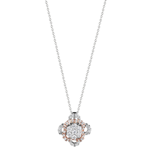 Verragio Veritage Diamond Cluster Floret Pendant 18K Gold (0.30CTW)