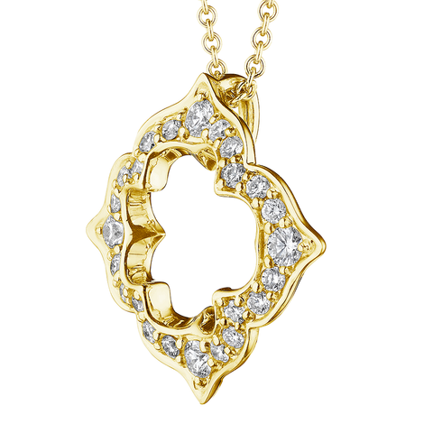 Verragio Veritage Victorian Open Diamond Pendant 18K Gold (0.15CTW)