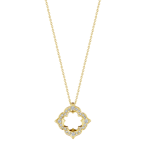 Verragio Veritage Victorian Open Diamond Pendant 18K Gold (0.15CTW)