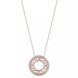 Verragio Reverie Morgan Filigree Circle Pendant 18K Gold (0.45CTW)