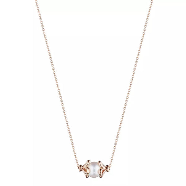 Verragio Reverie 5mm Single Pearl Tiara Necklace 18K Rose Gold