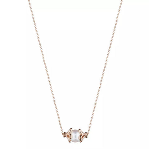 Verragio Reverie 5mm Single Pearl Tiara Necklace 18K Rose Gold