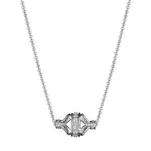 Verragio Reverie Tiara Diamond Rondelle Station Necklace 18K White Gold (0.08CTW)