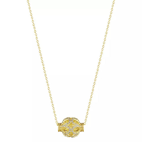 Verragio Devotion Diamond Slide Rose Bead Pendant 18K Gold (0.35CTW)