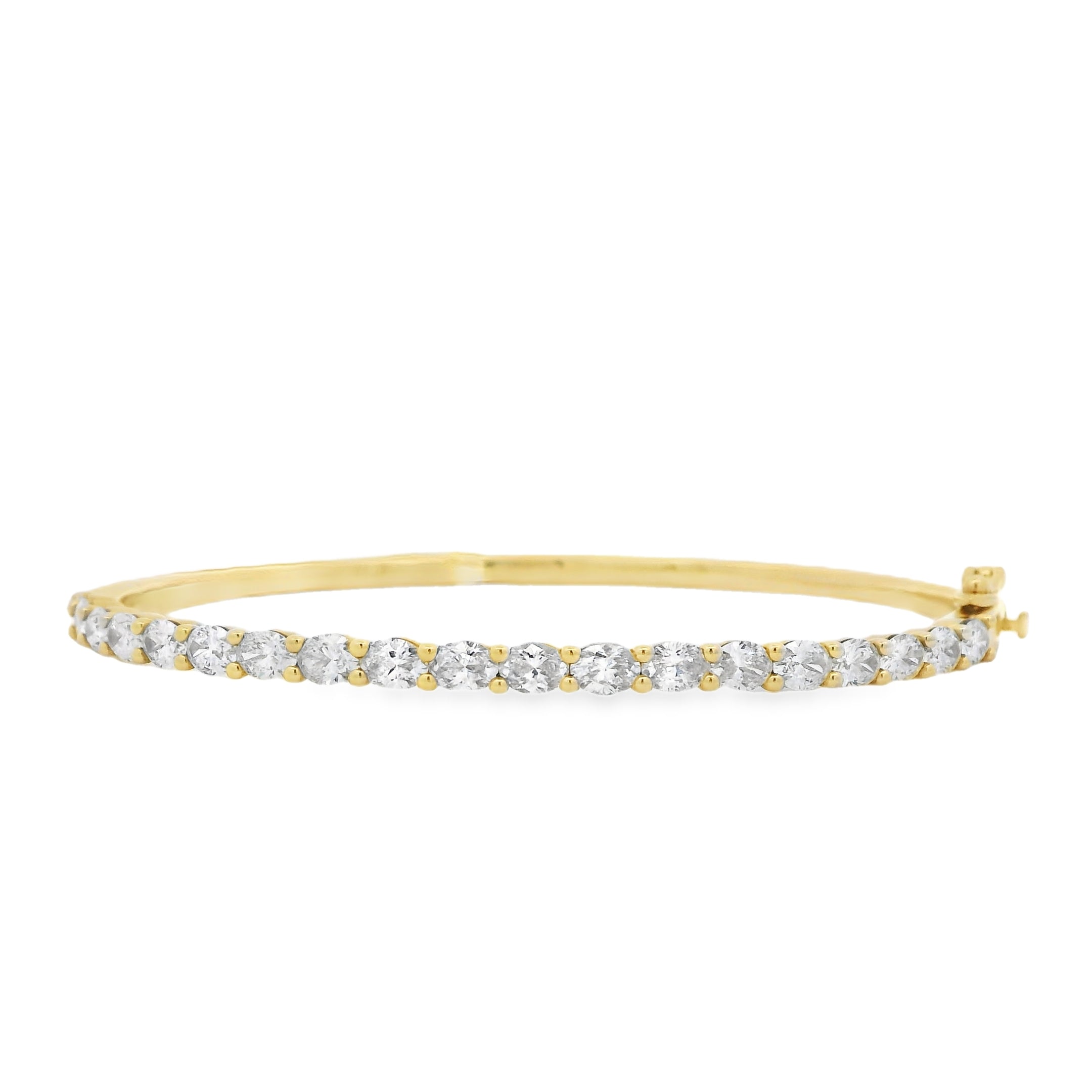 East/West Diamond Bangle