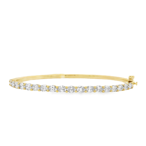 East/West Diamond Bangle
