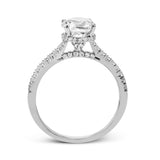 Simon G. Round Cut Hidden Halo Engagement Ring Setting (0.29CTW)