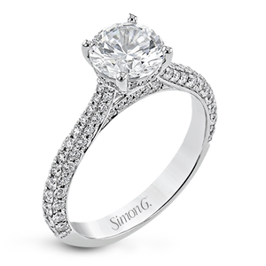 Simon G. Round Cut Engagement Ring Setting (0.66CTW)