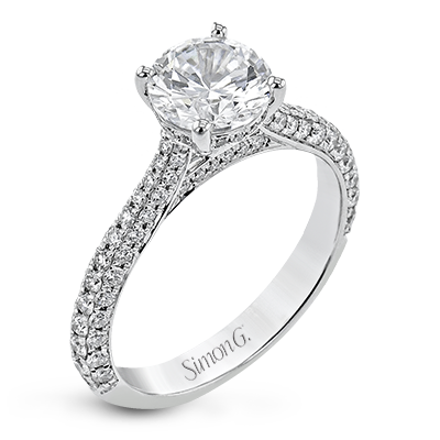 Simon G. Round Cut Engagement Ring Setting (0.66CTW)