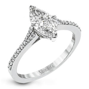 Simon G. Round Cut Engagement Ring Setting (0.16CTW)