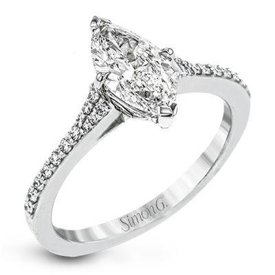 Simon G. Round Cut Engagement Ring Setting (0.16CTW)