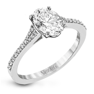 Simon G. Princess Cut Engagement Ring 0.16CTW