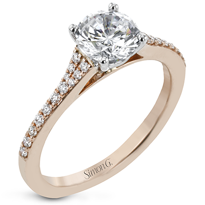 Simon G. Round Cut Engagement Ring Setting (0.16CTW)