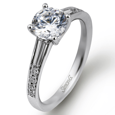 Simon G. Round Cut Engagement Ring Setting (0.74CTW)