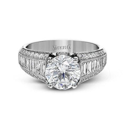 Simon G. Round Cut Engagement Ring Setting (1.33CTW)