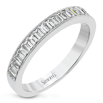 Simon G. Wedding/Anniversary Band in 18k Gold with Baguette Diamonds 0.56CTW