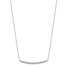 Load image into Gallery viewer, Penny Preville 18K Gold Petite Diamond Pave Forever Bar Necklace