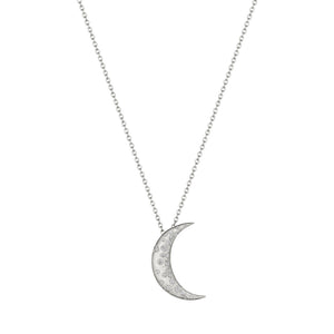 Penny Preville 18K Gold Galaxy Crescent Moon Necklace
