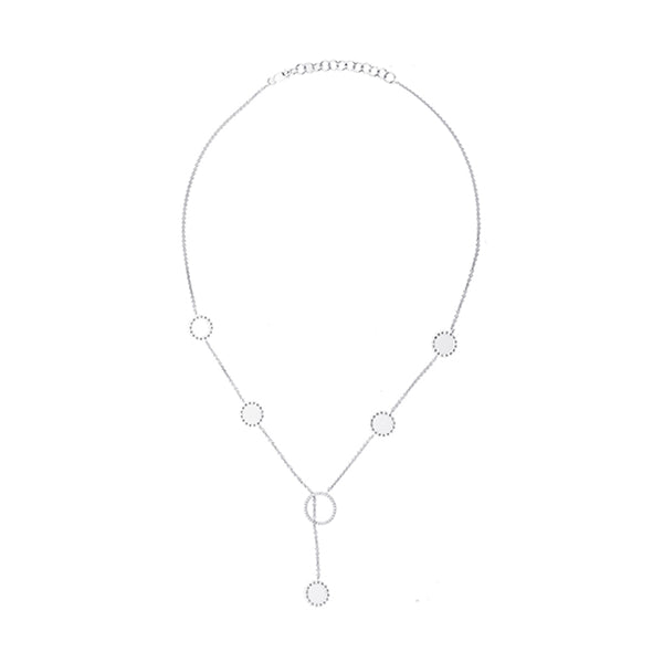 Silver Diamond 1/6Ctw Necklace