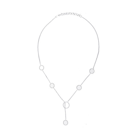 Silver Diamond 1/6Ctw Necklace