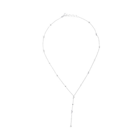 Silver Diamond 1/8Ctw Necklace