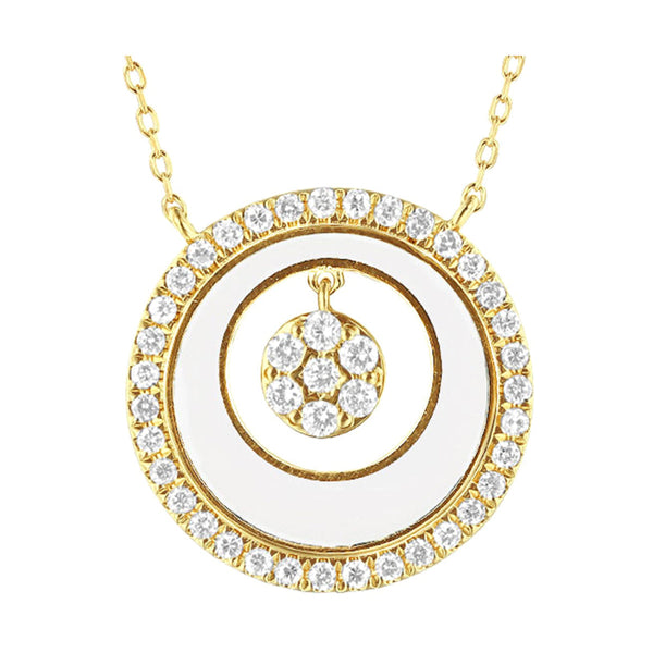 14Kt Yellow Gold Diamond 1/2Ctw Necklace