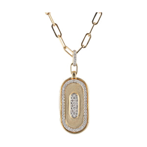 14Kt Yellow Gold Diamond 1/5Ctw Necklace