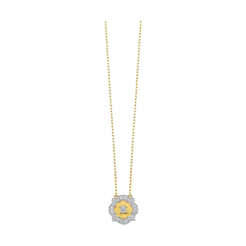 14Kt Yellow Gold Diamond 1/3Ctw Necklace