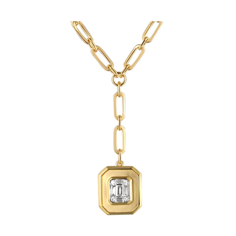 14Kt Yellow Gold Diamond 1/7Ctw Necklace